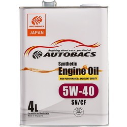 Моторное масло Autobacs Synthetic Engine Oil 5W-40 SN/CF 4L