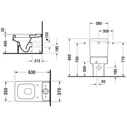 Унитаз Duravit Vero 211609