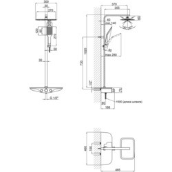 Душевая система Q-tap Sloup 57106VKNC