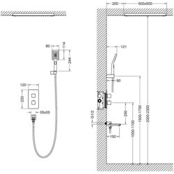 Душевая система Timo Petruma SX-5019/00SM