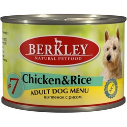Корм для собак Berkley Adult Canned Chicken/Rice 1.2 kg