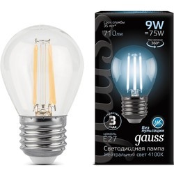 Лампочка Gauss LED G45 11W 2700K E27 105802111 10 pcs