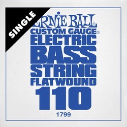 Струны Ernie Ball Flatwound Bass Single 110