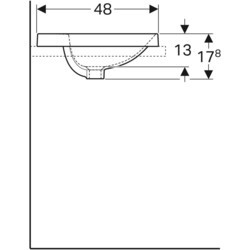 Умывальник Geberit VariForm 60 500726012