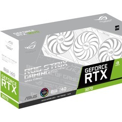 Видеокарта Asus GeForce RTX 3070 ROG Strix V2 White LHR