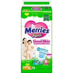 Подгузники Merries Good Skin Pants XL