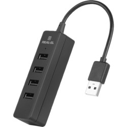 Картридер / USB-хаб REAL-EL HQ-154
