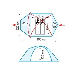 Палатка Tramp Mountain 4
