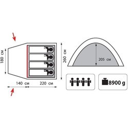 Палатка Tramp Bell 3