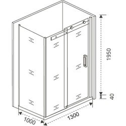 Душевая кабина Good Door Galaxy WTW SP-C-CH 130x100