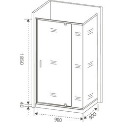 Душевая кабина Good Door Orion WTW PD SP-C-CH 90x90