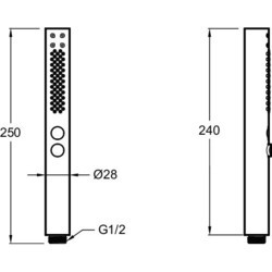 Душевая система Jacob Delafon Shift Plus E21335-CP