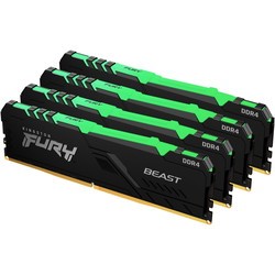 Оперативная память Kingston Fury Beast RGB DDR4 4x32Gb