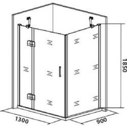 Душевая кабина Good Door Saturn WTW SP L 130x90