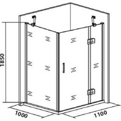 Душевая кабина Good Door Saturn WTW SP L 120x100