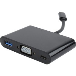 Картридер / USB-хаб Cablexpert A-CM-VGA3in1-01