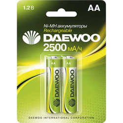 Аккумулятор / батарейка Daewoo Rechargeable 2xAA 2500 mAh