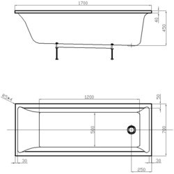 Ванна Aquatek Layma 170x70 LAI170-0000001