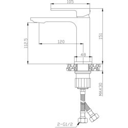 Набор смесителей Orange Lutz M04-311cr