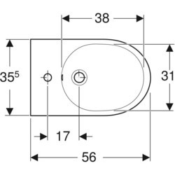 Биде Geberit iCon 234050000