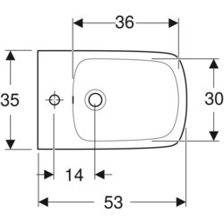 Биде Geberit Selnova Square 500271011