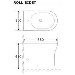 Биде AQUANET Roll-B CL-12249F