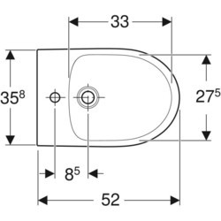 Биде Geberit Selnova 500288011