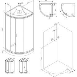 Душевая кабина AM-PM X-Joy 90 W88C-301-090WT