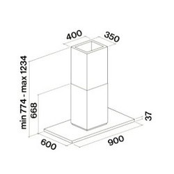 Вытяжка Falmec Zenith NRS 90/800 Isola