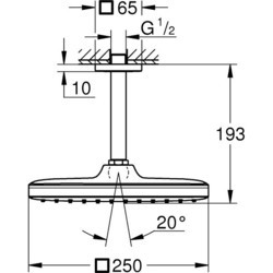 Душевая система Grohe Tempesta 250 Cube 26688000