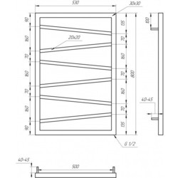 Полотенцесушитель Genesis Aqua Genesis Light 530x800