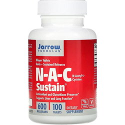 Аминокислоты Jarrow Formulas N-A-C Sustain 600 mg
