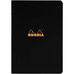 Блокнот Rhodia Squared Side-Stapled A5 Black