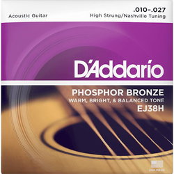 Струны DAddario Phosphor Bronze 10-27
