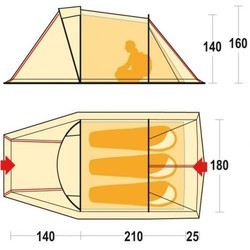 Палатки Ferrino Ghibli 3