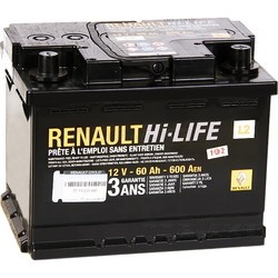 Автоаккумулятор Renault Hi-Life (6CT-60R)
