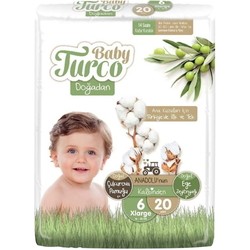 Подгузники Baby Turco Diapers XL / 20 pcs