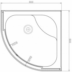 Душевая кабина Berges Wasserhaus Solo 80x80 061101