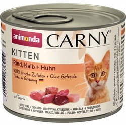 Корм для кошек Animonda Kitten Carny Beef/Turkey Heart 0.4 kg
