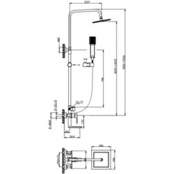 Душевая система BelBagno Romano VSCM-CRM