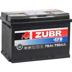 Автоаккумулятор Zubr EFB (6CT-78R)