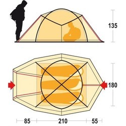 Палатки Ferrino Baffin 3