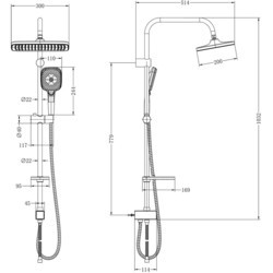 Душевая система Lemark LM8811C