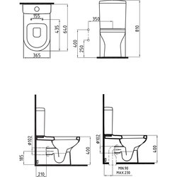 Унитаз Bien Ceramica Venus VNKD064N1VP1W3000