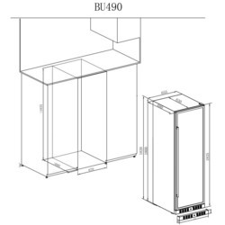 Винный шкаф Temptech E1000DX