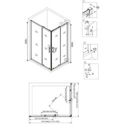 Душевая кабина Veconi RV30-12090PR-01-19C3 120x90