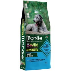 Корм для собак Monge BWild GF Adult All Breed Anchovies/Potato/Peas 12 kg