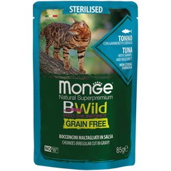 Корм для кошек Monge Bwild Grain Free Bocconcini Tonno 0.08 kg