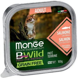 Корм для кошек Monge Bwild Grain Free Pate Salmone 0.1 kg