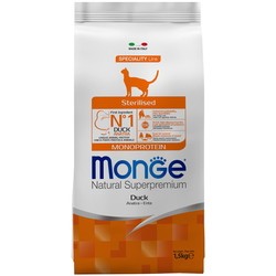 Корм для кошек Monge Speciality Line Monoprotein Sterilised Duck 1.5 kg